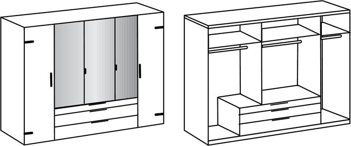 Actual product image Wimex Detroit (250 x 58 x 216 cm)