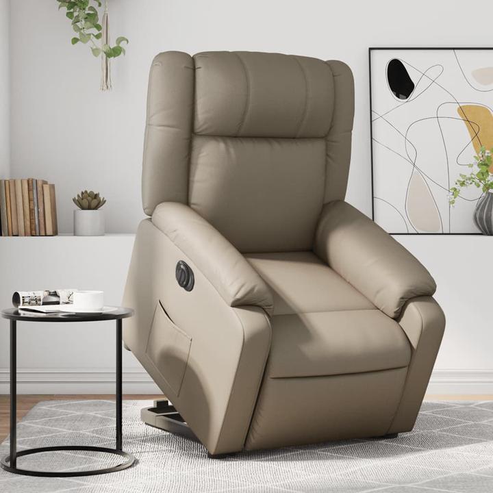 Produktbild VidaXL Relaxsessel mit Aufstehhilfe Elektrisch Cappuccino Kunstleder