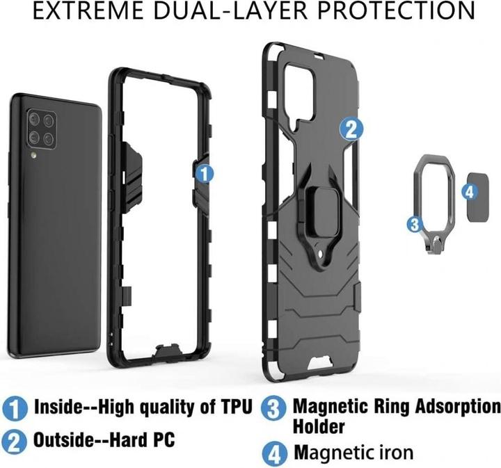 Produktbild Screenguard RingCase Anti-Shock Samsung Galaxy A42 5G Hülle (Samsung Galaxy A42 5G)