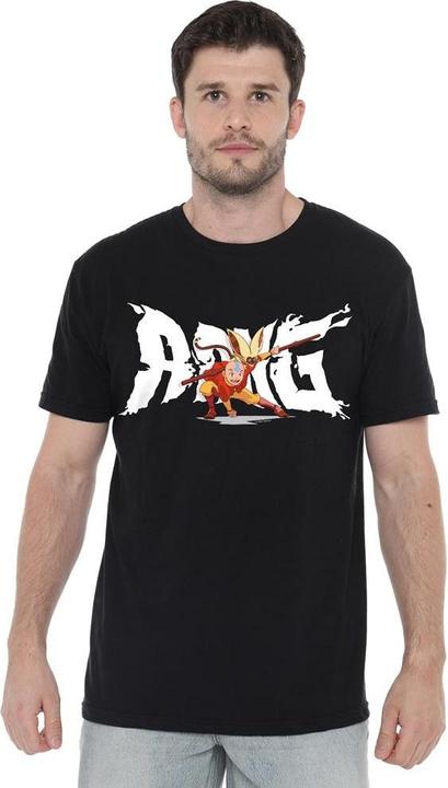 Actual product image Avatar: The Last Airbender Mens Aang & Momo T-Shirt (4XL)