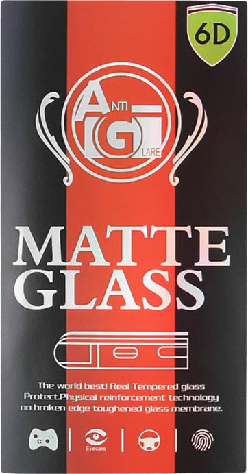 Actual product image OEM Tempered glass 6D matte for Oppo A78 5G / A58 5G / A58x black frame (1 Piece, Oppo A58, Oppo A58x, Oppo A78)