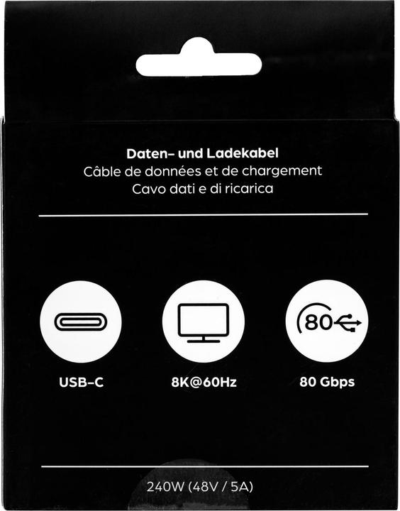 Image du produit Onit USB4-Kabel v2.0 Premium USB C - USB C (0.50 m, USB 4.0, 240 W)