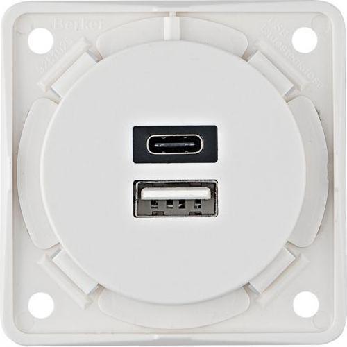Image du produit Berker Prise murale INTEGRO 1x USB Montage affleurant 3.6A 230V Blanc