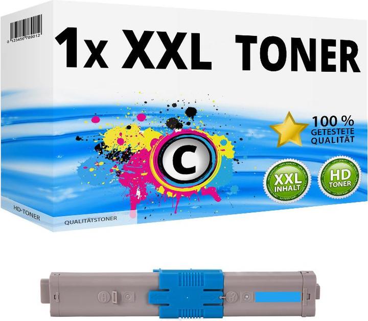 Produktbild Druckfuxx Toner für OKI C532DN C542DN MC563DN MC573DN kompatibel Patronen Cyan