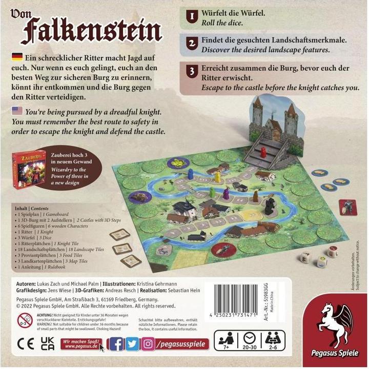 Produktbild Pegasus 51983G - Von Falkenstein, Brettspiel, für 2-6 Spieler, ab 7 Jahren (DE-Ausgabe) (Deutsch)