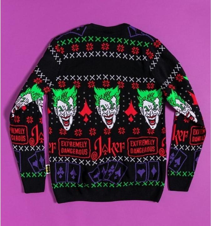 Actual product image The Joker Haha Holiday jumper Christmas design (S)