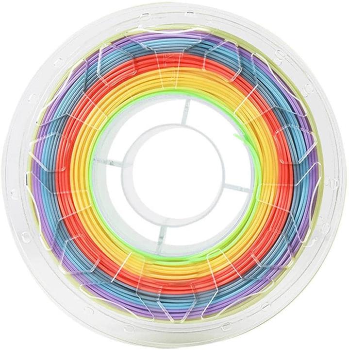 Immagine prodotto Creality Filamento PLA Rainbow, 1,75 mm, 1 kg (PLA, 1.75 mm, 1000 g, Multicolore)