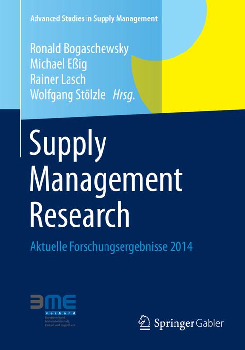 Energie-Label Supply Management Research (Michael Essig, Ronald Bogaschewsky, Rainer Lasch, 2014)