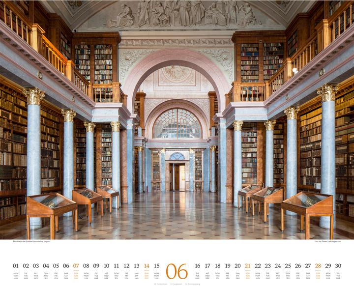 Produktbild Welt der Bücher - Bibliotheken-Kalender 2026 (54 x 48 cm, Harter Einband, Englisch, Französisch, Deutsch)