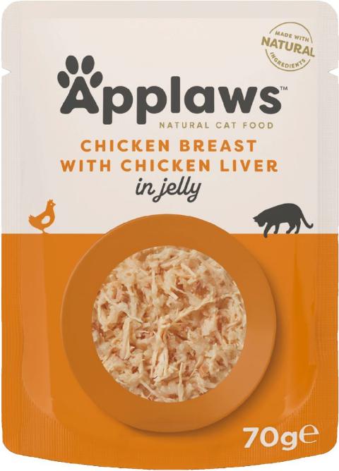 Image du produit Applaws Pou poulet et foie de poulet (Adulte, 1 pcs, 70 g)