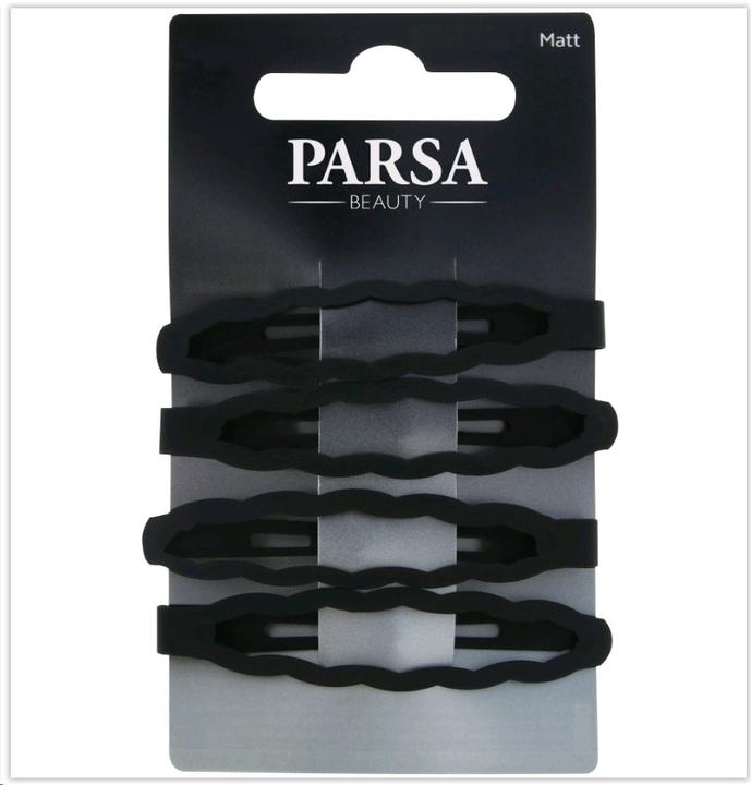 Produktbild Parsa Beauty PARSA Haarclips gewellt, matt, schwarz 4 Stk. (4 Stk.)