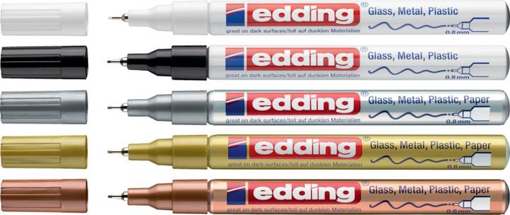Image du produit Edding 780-CREA (Argent Métallisé, 0.80 mm, 1 x)