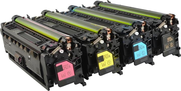 Produktbild W&P 4 Recycling Toner ersetzt HP W2120A-2123A 4-farbig (M, C, Y, BK)