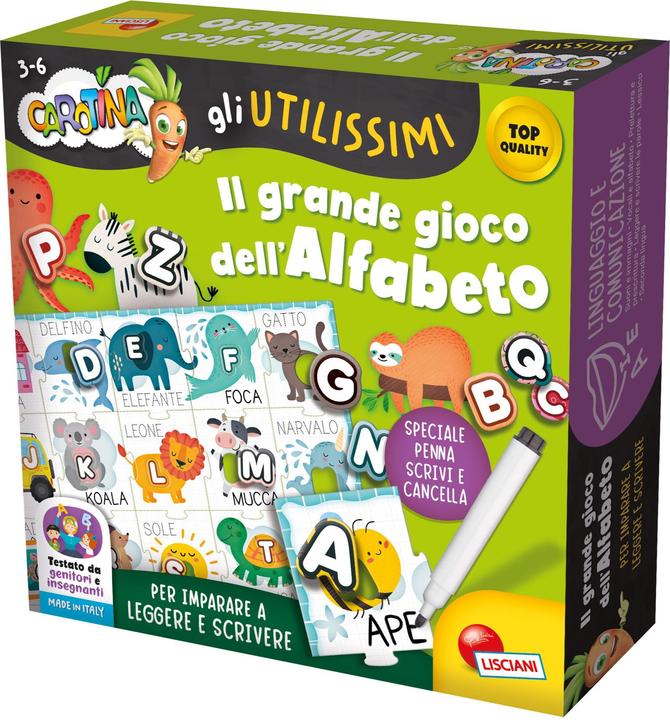 Lisciani Karotte Das Grosse Buchstabenspiel