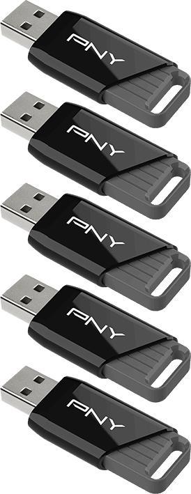 Produktbild PNY ATTACH X USB 3.2 64GB PACK X5 (64 GB, USB-A)