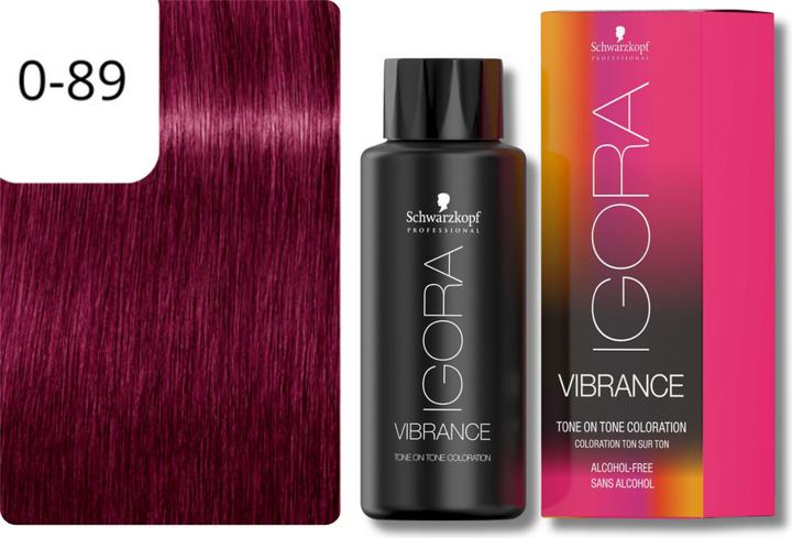 Produktbild Schwarzkopf Professional IGORA Vibrance Haartönung NEU (0-89 Rot Violett Konzentrat)