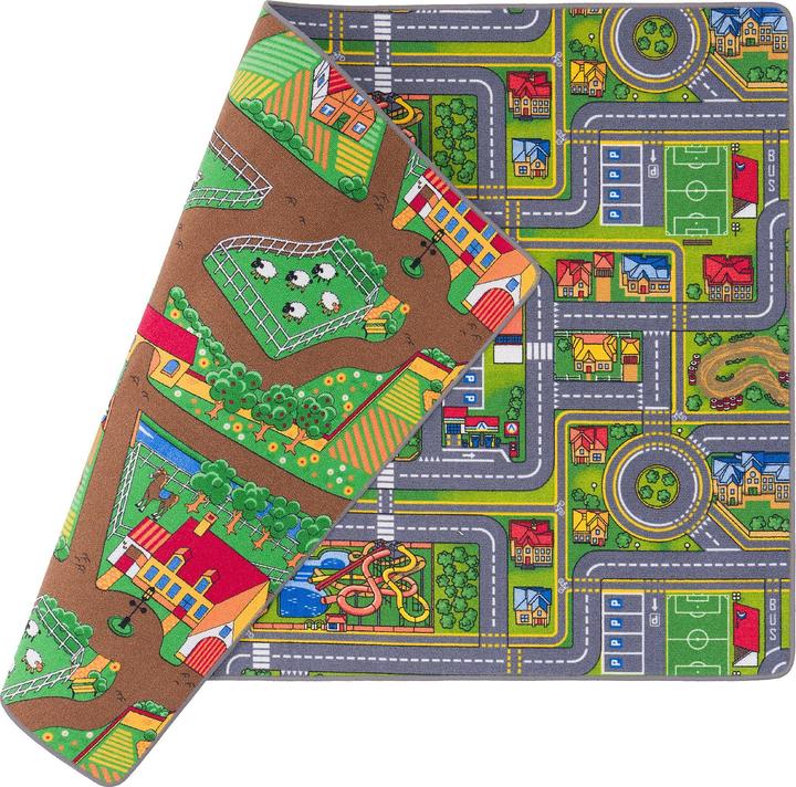 Actual product image Pergamon Strassenteppich Beidseitig Strassenlandschaften (133 x 133 cm)