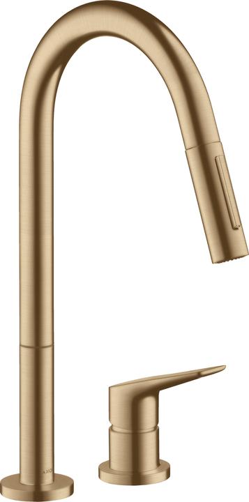 Image du produit Axor Citterio M DN 15 mitigeur de cuisine 2 trous monocommande 220 avec mousseur à tirette