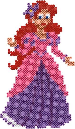 Image du produit Hama Beads - Midi - Boîte cadeau Disney Princess - 6000 pc (7911)
