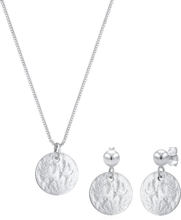 Elli Organic, Plättchen, Schmuckset (925 Sterling Silber)