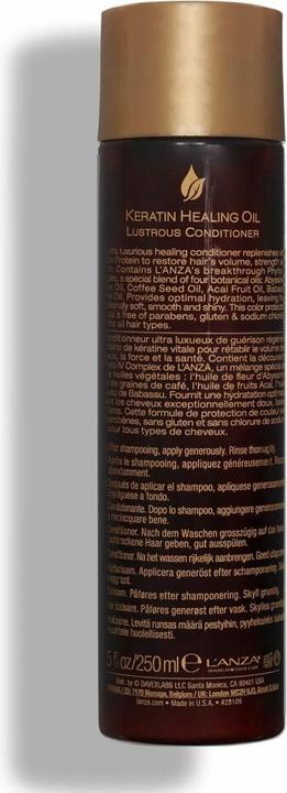 Immagine prodotto L'Anza Olio curativo alla cheratina Spazzola Spray per capelli a tenuta media 10.6 Fl Oz 300ml (350 ml)