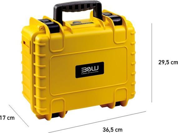 Produktbild B&W International B&W drone.case PP.117 gelb für DJI Flip (Drohnen Koffer, DJI Flip)