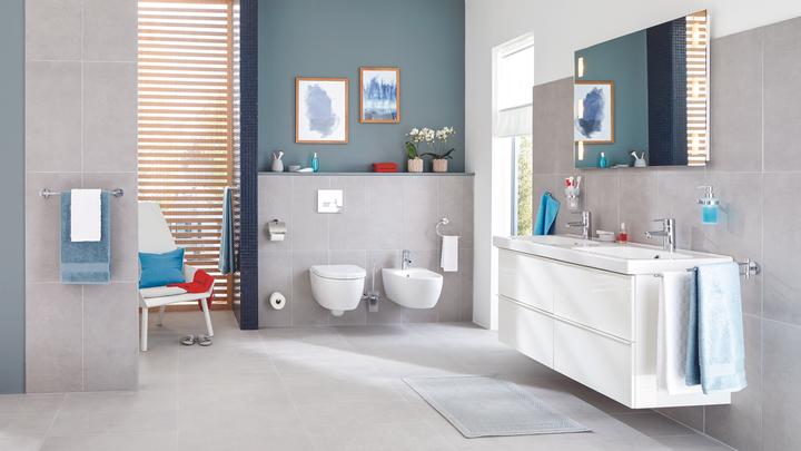 Actual product image tesa EXXCELLENT toilet brush set incl. adhesive solution without drilling