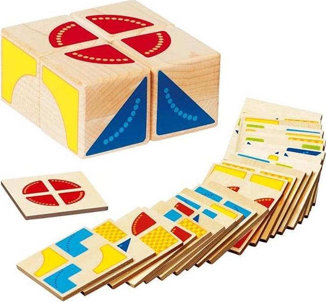 Immagine prodotto Goki Cubo di gioco con motivo in legno (Tedesco)