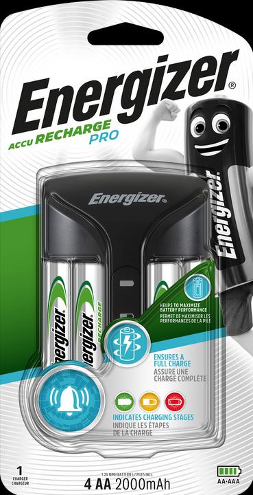Energizer Recharge Pro (4 pcs., AA, 2000 mAh, Battery + charger)