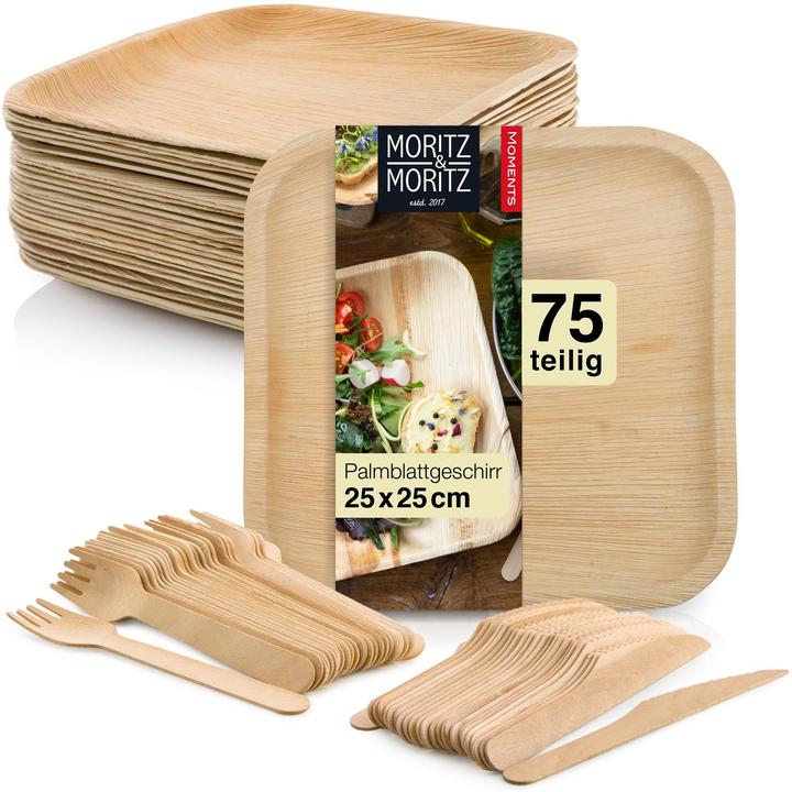 Image du produit Moritz & Moritz Vaisselle en feuille de palmier (25 x)