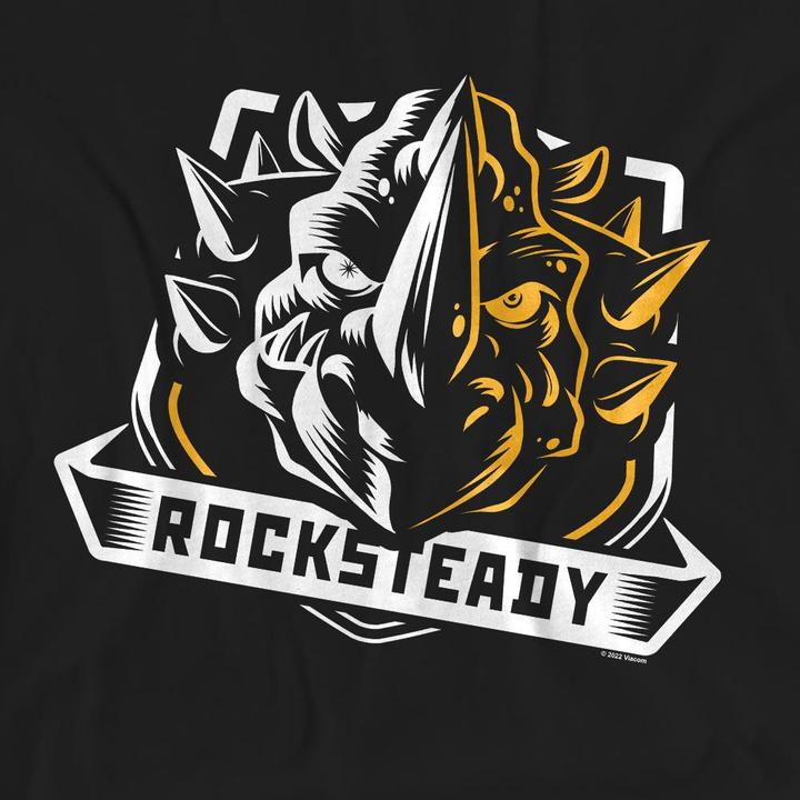 Actual product image Teenage Mutant NT Unisex Adult Rocksteady T-Shirt (XXL)