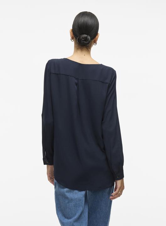 Actual product image Vila High Low Split Collar Shirt (XXL)