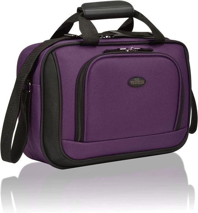 Immagine prodotto U.S. Traveler Set di bagagli a mano viola, 2 ruote (Bagaglio a mano (fino a 50 litri))