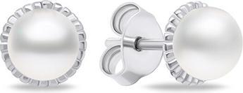 Immagine prodotto Brilio Argento - Orecchini minimalisti in argento con perle vere EA620W