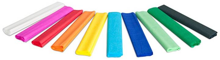Actual product image Gimboo Crepe paper roll,, 25x200cm, 10 pieces, assorted colours (10 x)