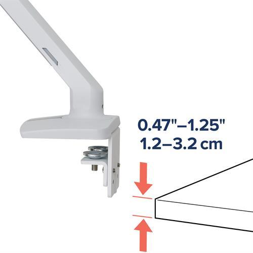 Actual product image Ergotron 45-486-216/Mxv Desk Monitor Arm (White) (Table, 34")