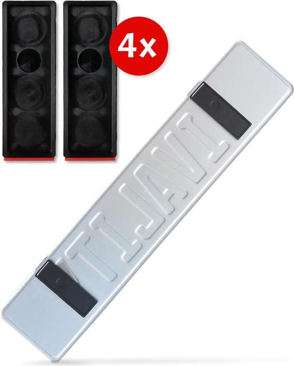 Actual product image Ivality Number Plate Holder Magnet Extension Show Number Plate (Front + rear, Universal)