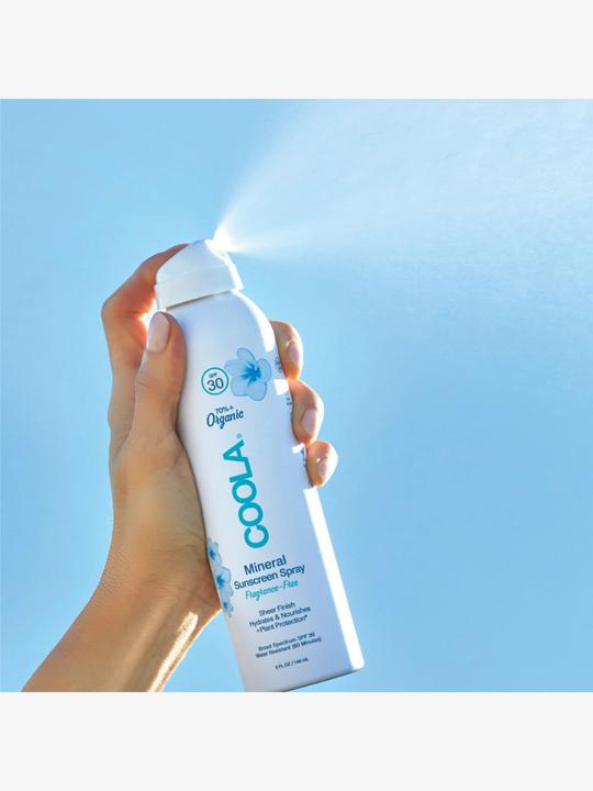 Actual product image Coola Suncare Mineral Body Organic Sunscreen Spray - Fragrance Free (Sun spray, SPF 30, 148 ml)