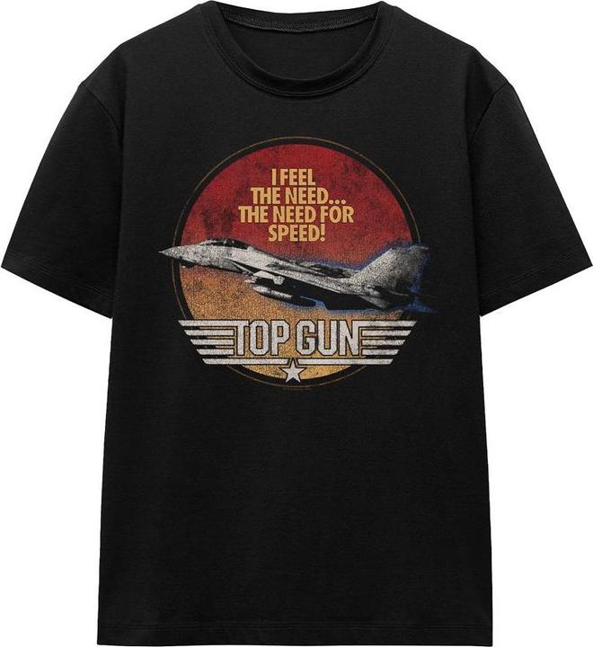 Actual product image Top Gun Unisex Adult Fighter T-Shirt (L)