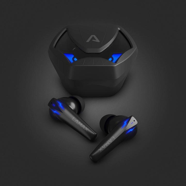 Produktbild Lamax LMXHNI1 headphones/headset True Wireless Stereo (TWS) In-ear Gaming Bluetooth Black (Kabellos)