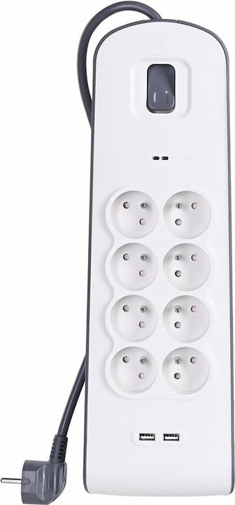 Actual product image Belkin BSV804ca2M 8 AC outputs (8 x, 4-pole, 2 m)