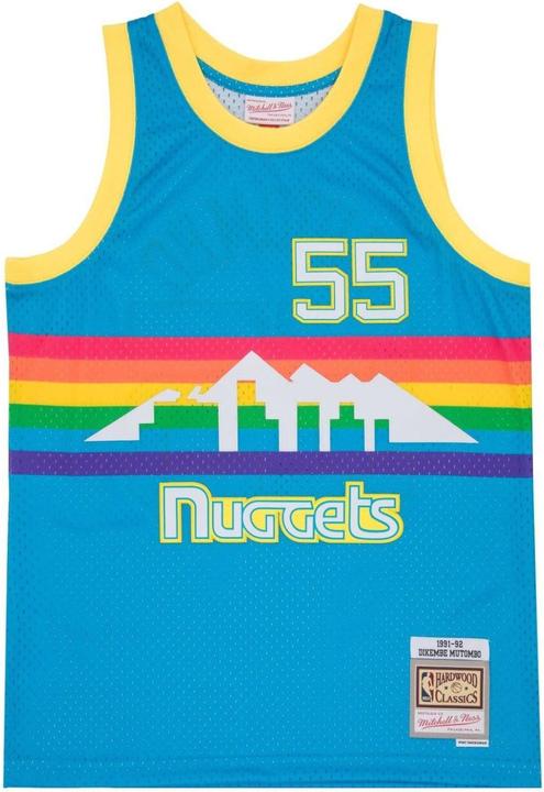 Immagine prodotto Mitchell & Ness Maglia Swingman Denver Nuggets TROPICAL Dikembe Mutombo - M (M)