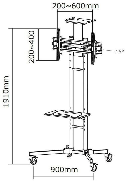 Image du produit Neomounts Plasma M1700E (Universel, 55", 35 kg)