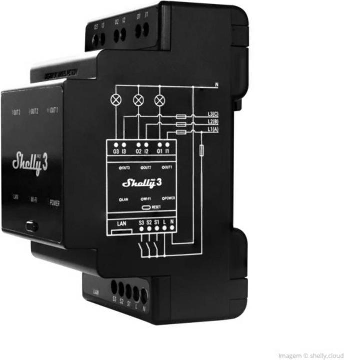 Produktbild Shelly Pro 3 (Schaltaktor)