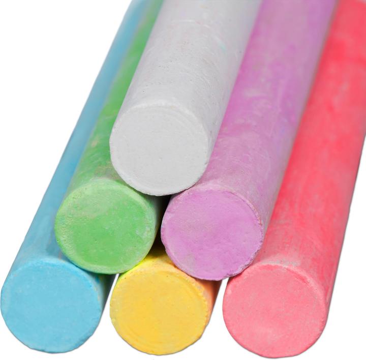 Actual product image Relaxdays Pack of 24 Chalk Crayons (Red, 24 x)