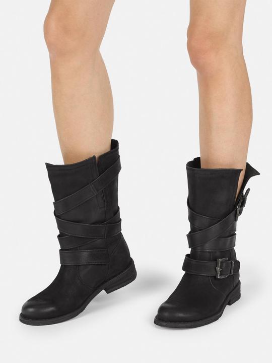 Produktbild Felmini GREDO 8562 Biker Boots mit zwei dekorativen Schnallen. Eine Verschmelzung von robustem Stil und urba (36)