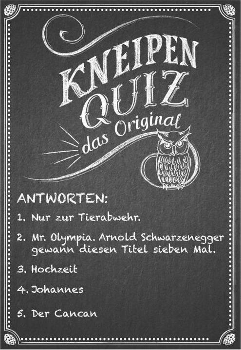 Produktbild Kneipenquiz Das Original (Deutsch)