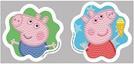 Productafbeelding Diamond Dotz DOTZIES® Original Diamond Painting Set Peppa Pig met 6 motieven: 2 plaatjes 15 x 15 cm, 2
