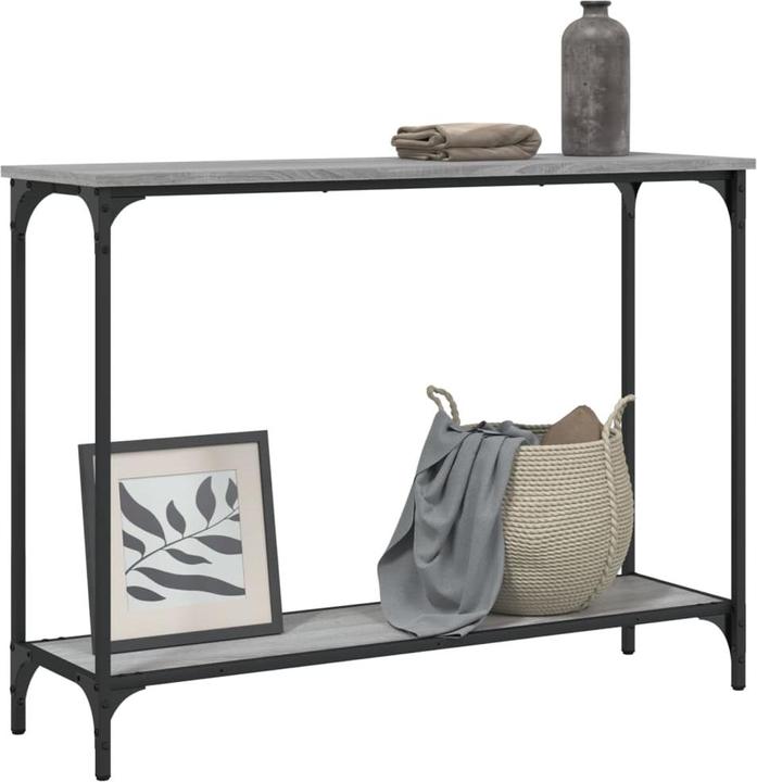 Productafbeelding VidaXL Console tafel grijs Sonoma 101x30,5x75 cm