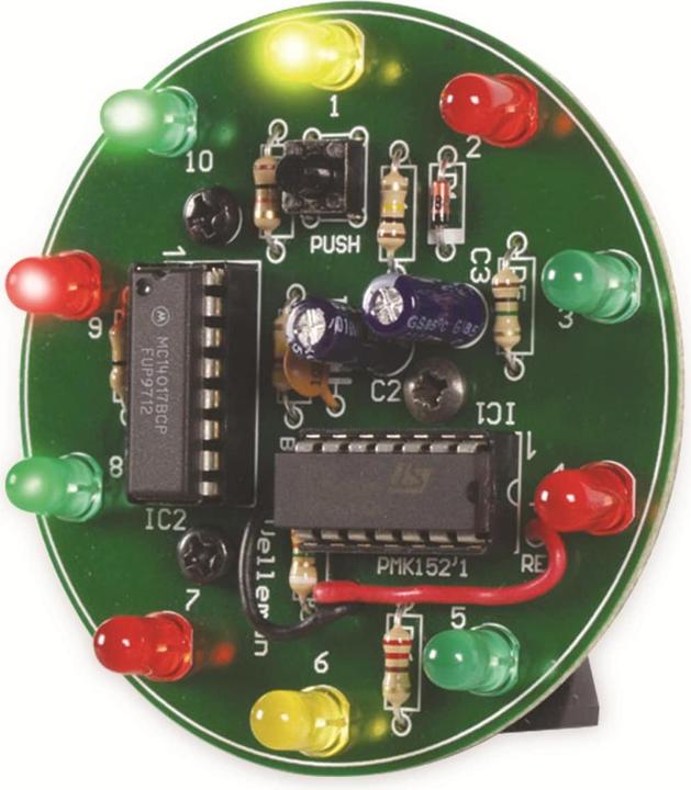 Whadda WSG152 LED Bausatz Spinnen-LED-Rad (Baukit)